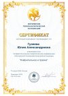Сертификат участника 4-й конференции Инфантильное и травма